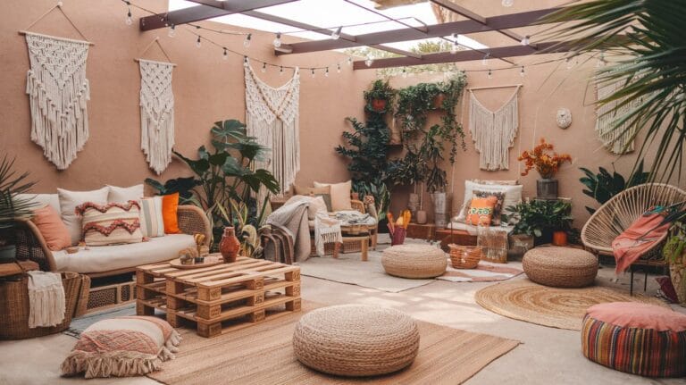 19 Earthy Bohemian Patio Ideas