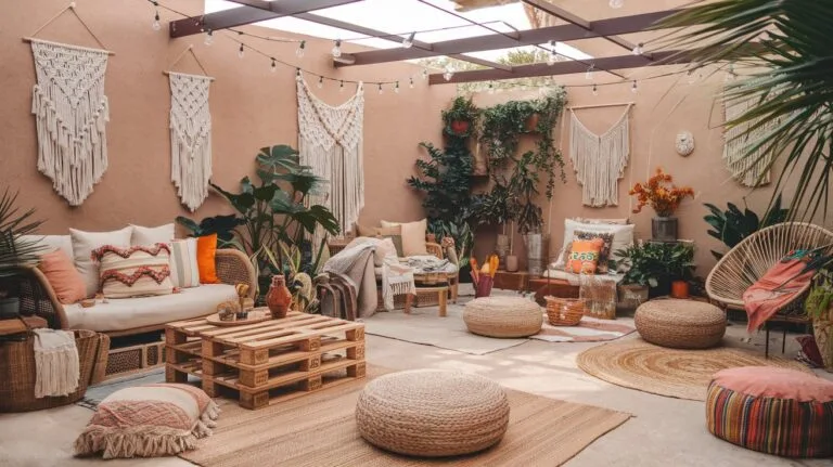 19 Earthy Bohemian Patio Ideas
