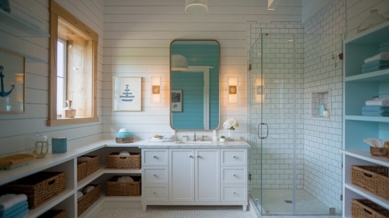 12 Modern Coastal Bathrooms Ideas with Classic Style