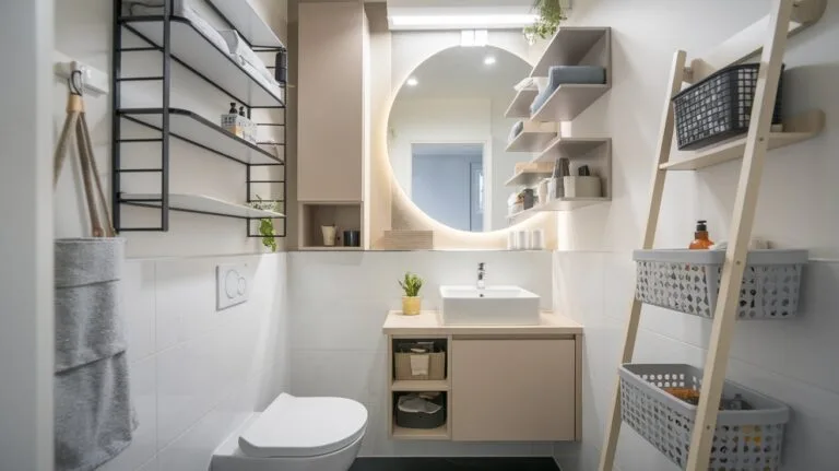 Vertical Storage Ideas for Small Bathrooms